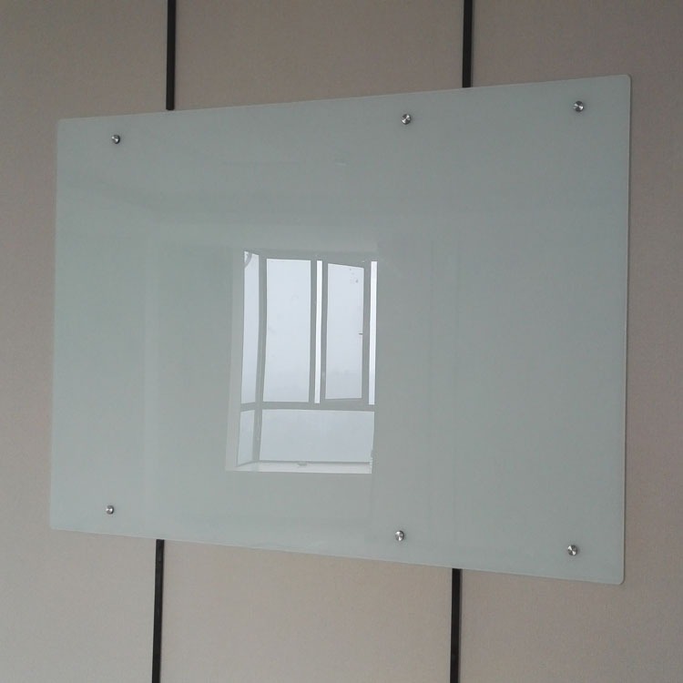 厂家提供白板钢化玻璃黑板白板 课室玻璃白板 磁性玻璃白板定制   教学环保写字白板