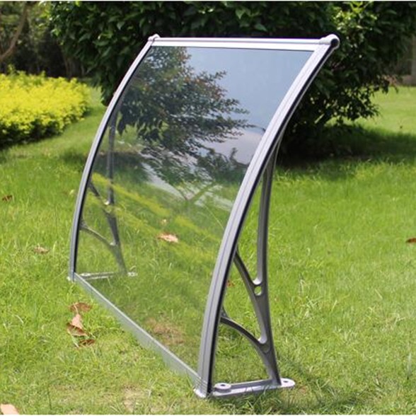 塑料雨棚（雨篷）支架 铝合金雨棚支架 小区阳台门窗支架式雨棚