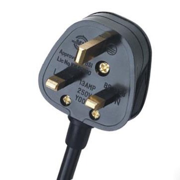 供应英标插头电源线BS认证插头带保险丝英国13A电器电源线
