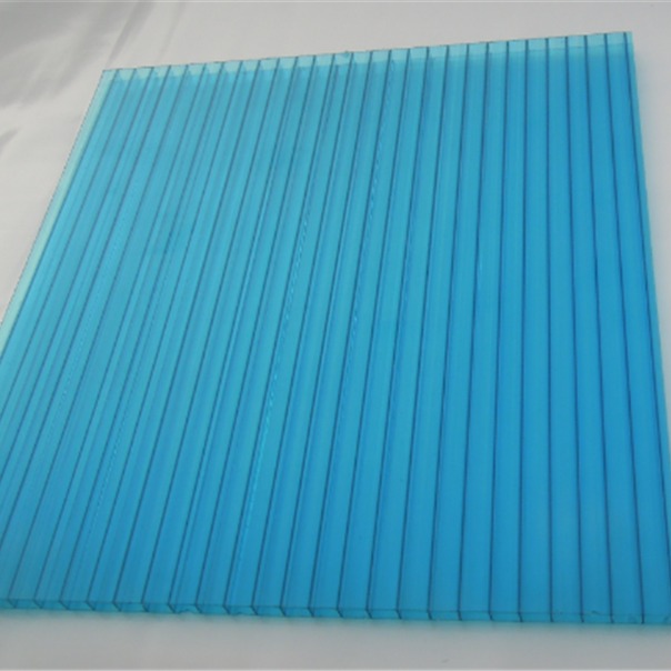 10mm阳光板 湖蓝色pc阳光板 雨棚阳光板 朴丰厂家直销 颜色定制 尺寸定做