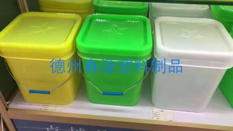 济南20公斤方形塑料桶，颜色各异，可任意选择