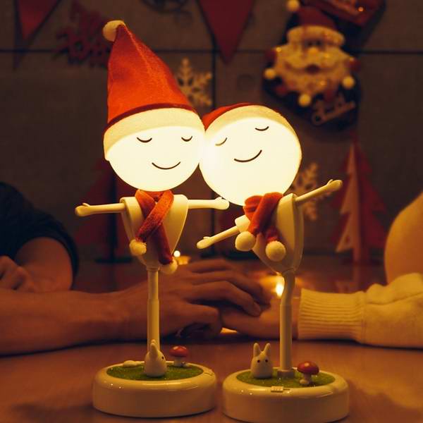 怡佳小夜灯礼品定制 创意圣诞礼品蓝牙音响USB充电儿童台灯稻草人系列