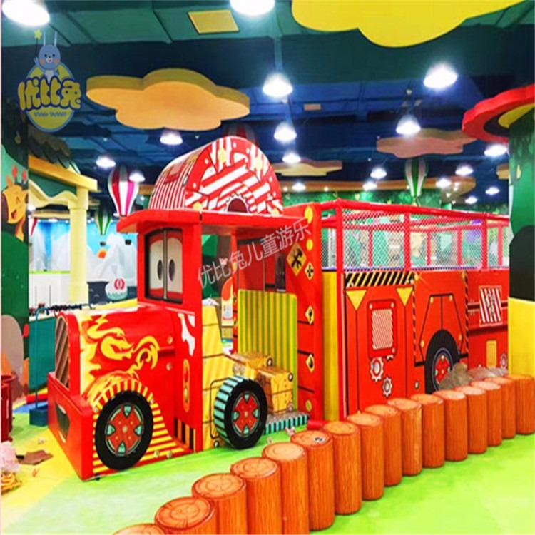 武汉优比兔室内儿童游乐园设备 儿童淘气堡亲子乐园厂家