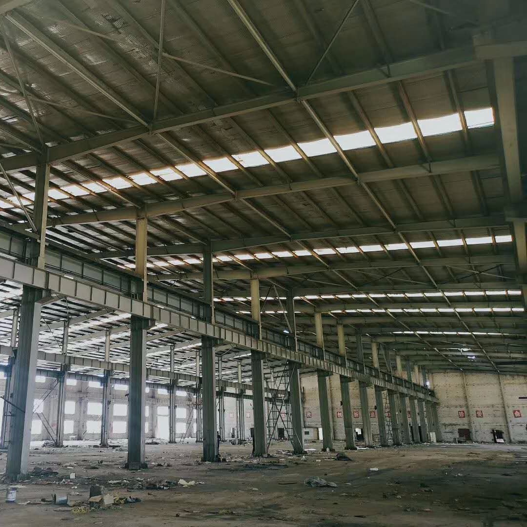 越新钢结构一手直销二手钢结构厂房，旧钢结构厂房旧钢结构厂房材料