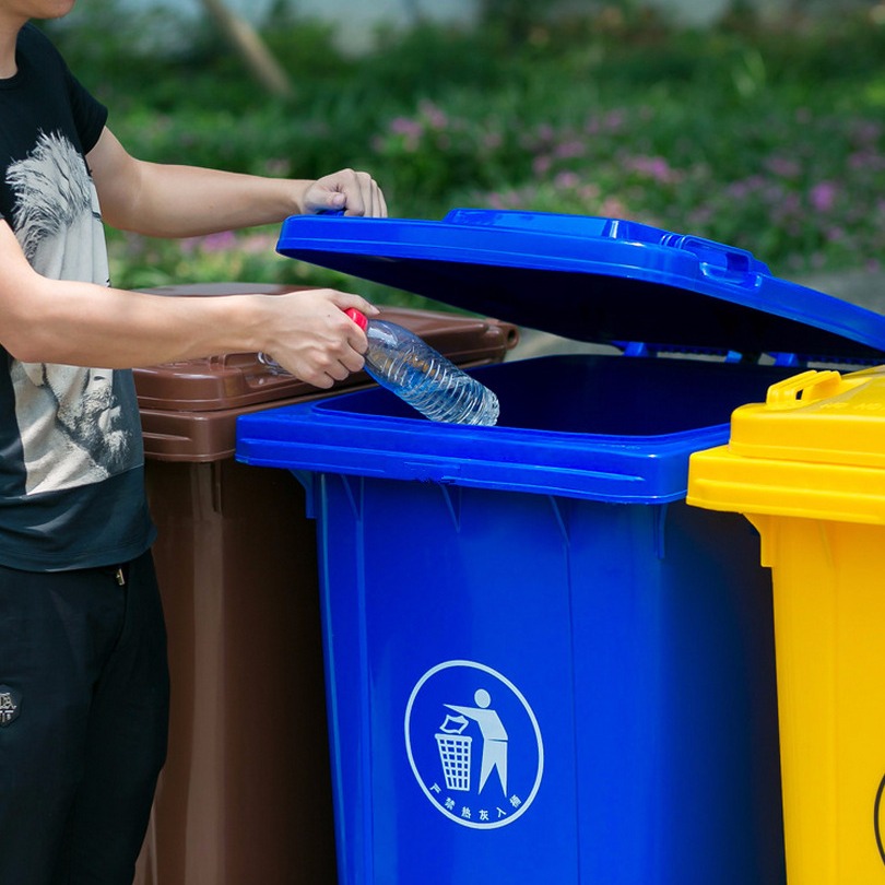 现货促销 分类环保垃圾桶 240L户外垃圾桶 园林市政垃圾桶