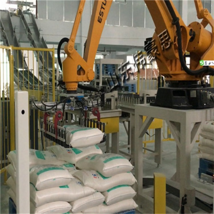 生产搬运式码垛机器人 干粉砂浆包装机器人码垛机