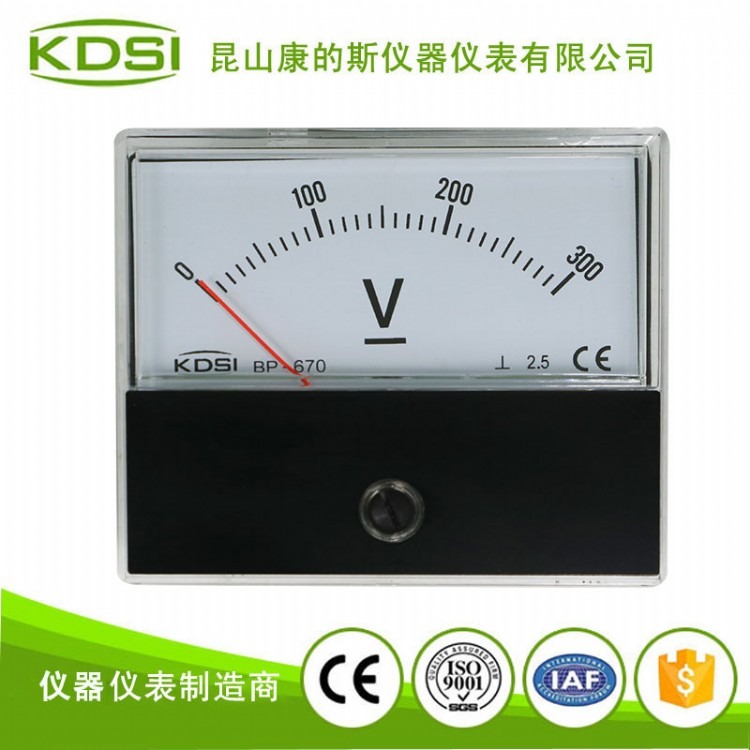 KDSI指针式直流电压表BP-670 DC300V火花机电压表