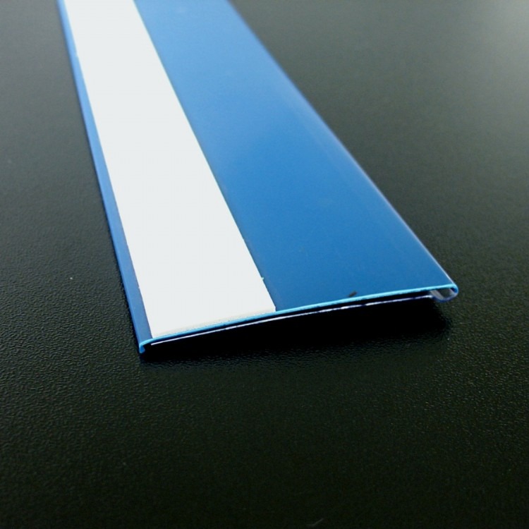 52 mm 带背胶透明蓝色双色共挤塑料价格牌价格条