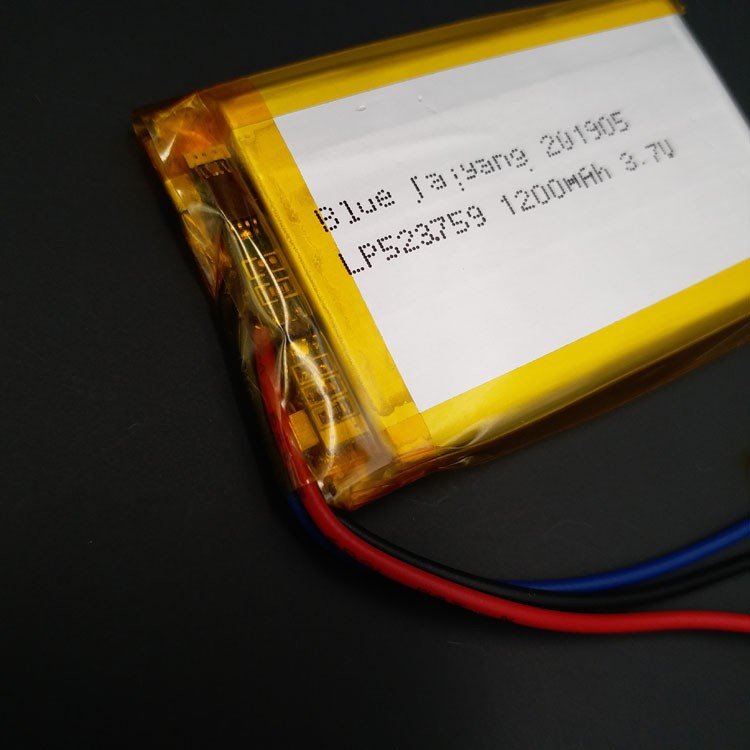 523759聚合物电池1200mah电动玩具锂电池3.7V可充电行车记录仪聚合物锂电池