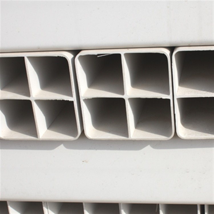 山东管材供应   PVC栅格管配方   口径92   颜色白色    