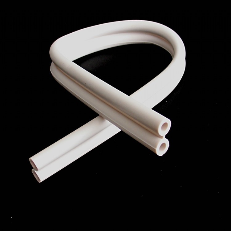 可定制塑料管材 20 X 8.5 MM 白色PVC软质双管条 双孔充气管