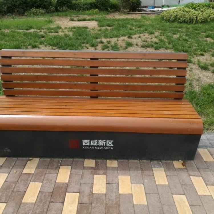 塑木靠背椅 石材平凳 不锈钢公园椅 仿木纹铝合金椅 校园休闲椅