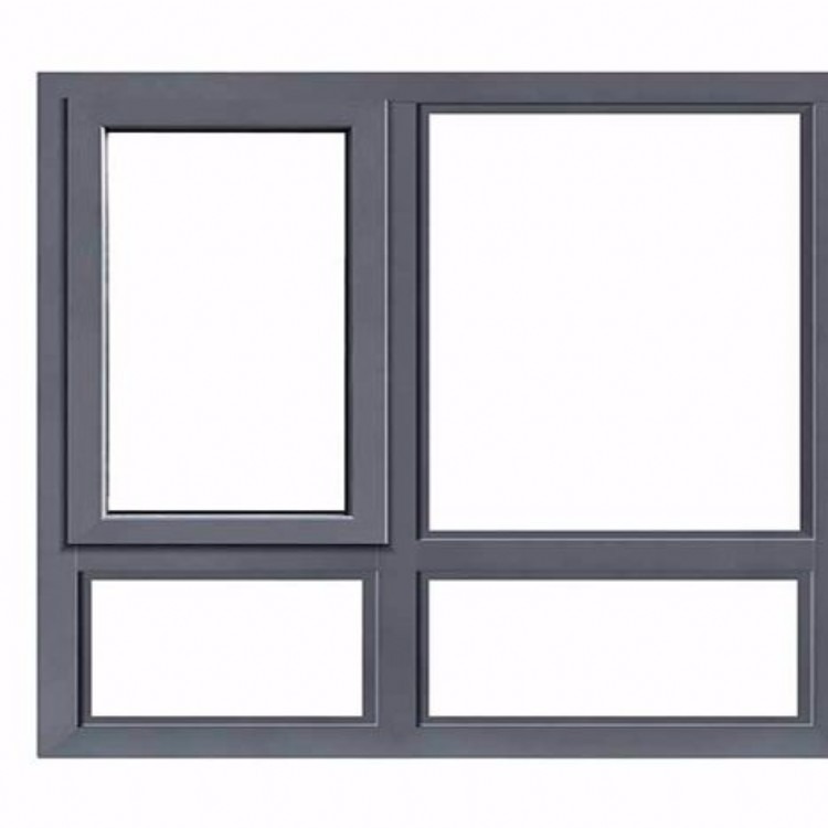 灰色断桥铝门窗定制 隔音断桥铝门窗 断桥铝门窗 厂家