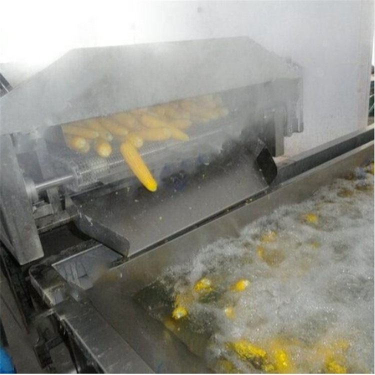东北玉米自动控温蒸煮机设备、连续式食品蒸煮流水线厂家