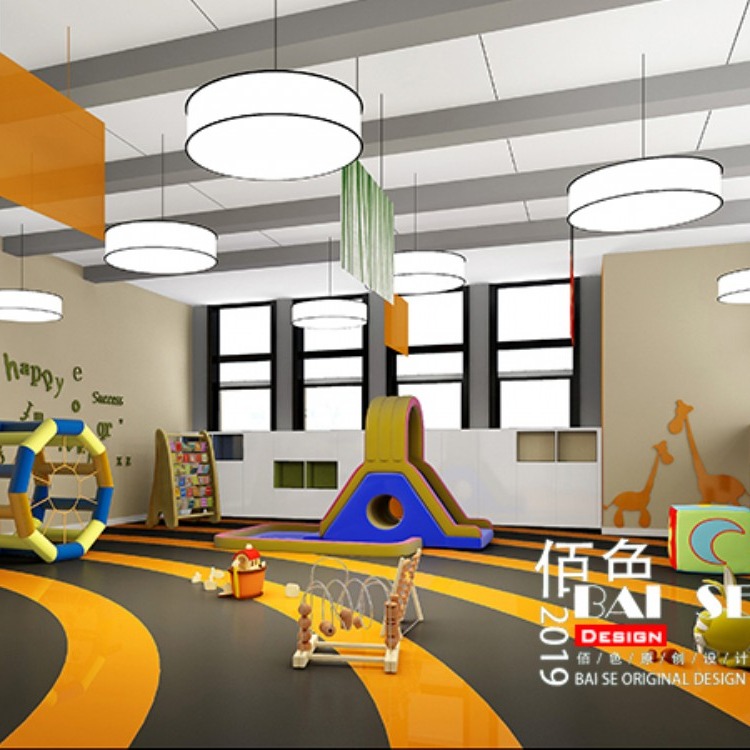 佰色幼儿园装饰设计幼儿园装修早教中心设计淘气堡设计儿童主题乐园