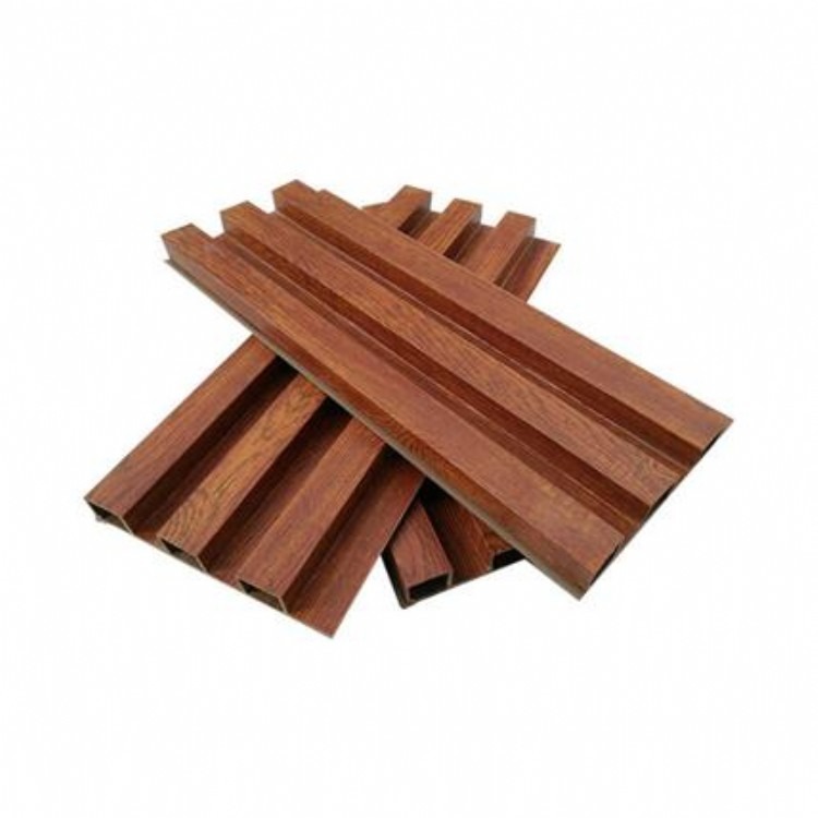 厂家直销 PVC木塑墙裙 生态木护墙板 绿可木 室内吊顶 150小圆板