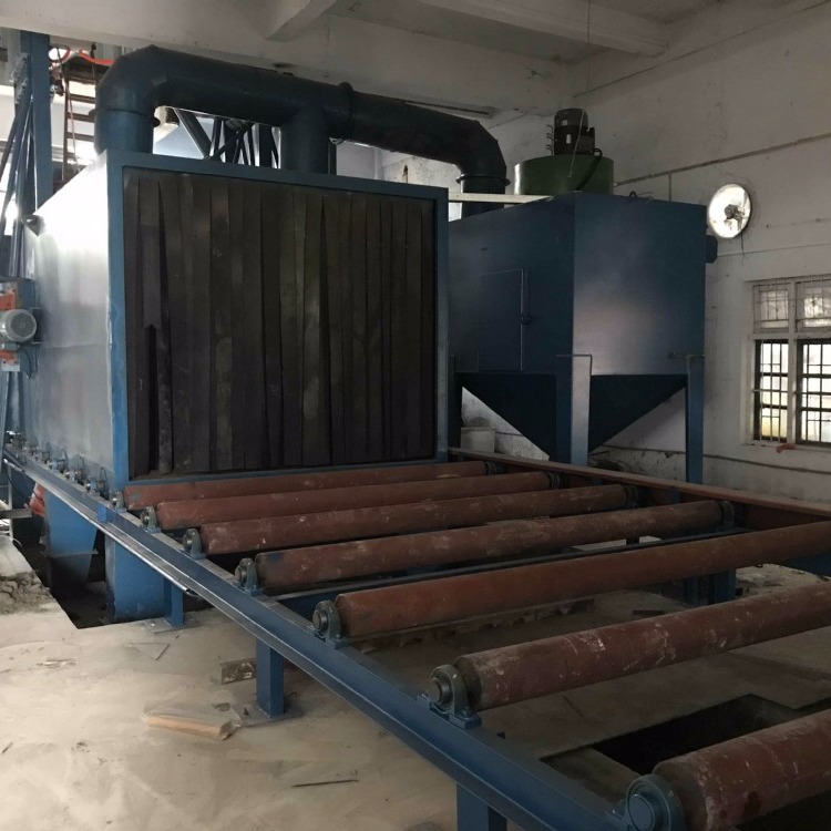 重庆抛丸清理机厂家供应H型钢材表面氧化皮处理通过式抛丸机 