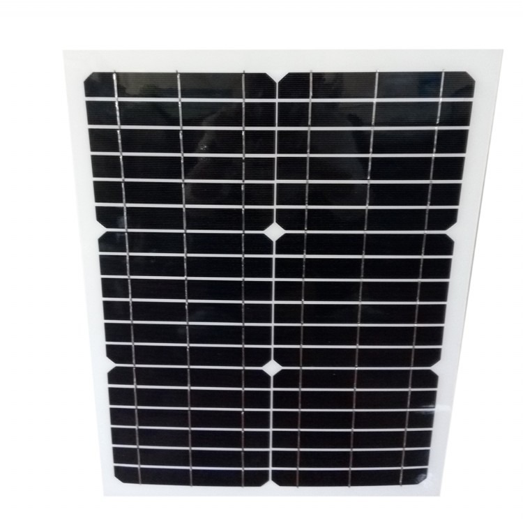 单晶白色背板18V20W半柔性太阳能电池板  可以订做各种规格