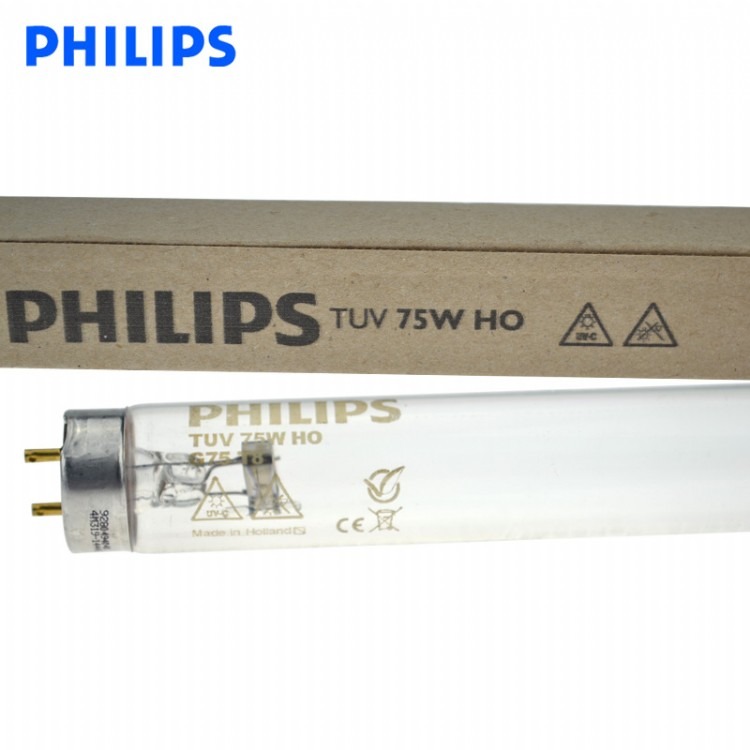 Philips飞利浦紫外线TUV75W HO废气处理异味消毒杀菌空气净化灯管