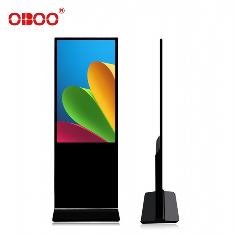 OBOO鸥柏49寸超薄广告机落地式智能led液晶一体式广告屏