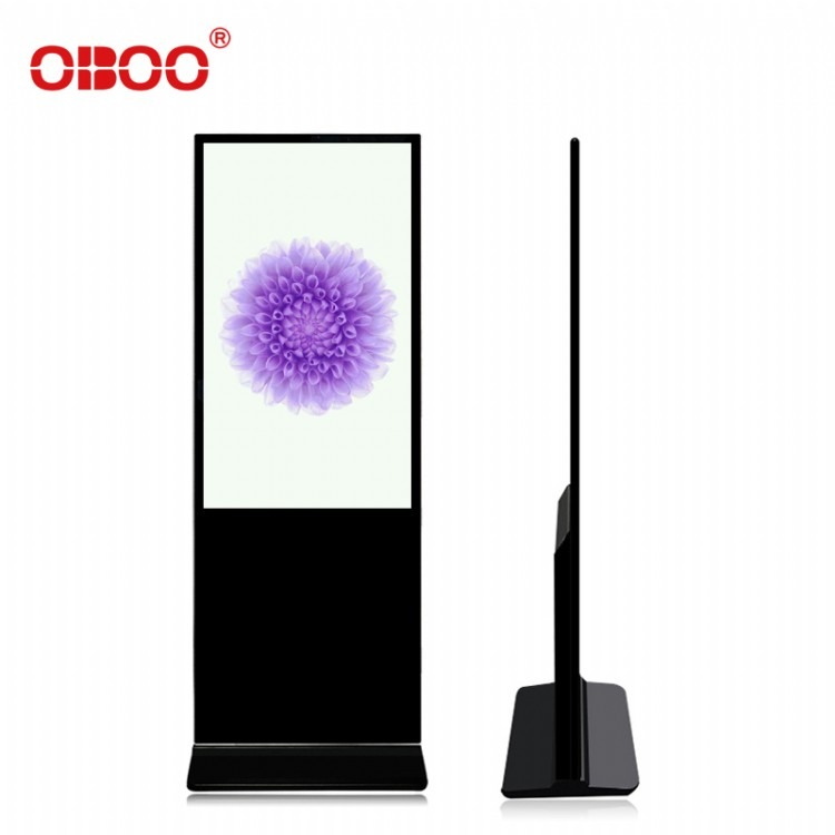 OBOO鸥柏55寸立式广告机超薄款落地网络版智能宣传屏