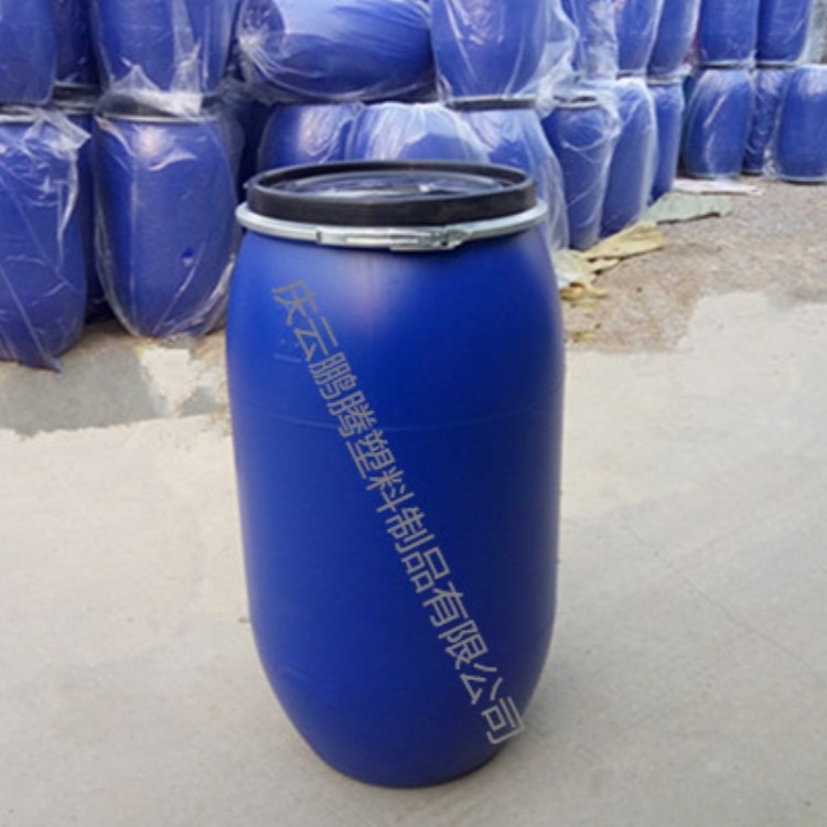 160L塑料桶抱箍法兰160公斤塑料桶鹏腾供应
