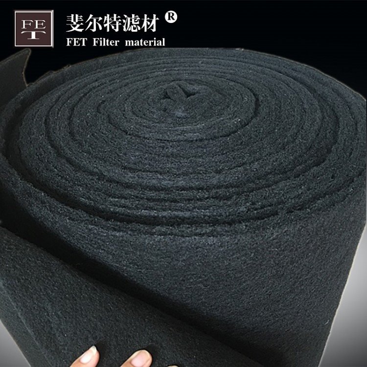 斐尔特活性炭过滤棉|活性炭海绵|活性炭纤维棉|炭棉5-20mm