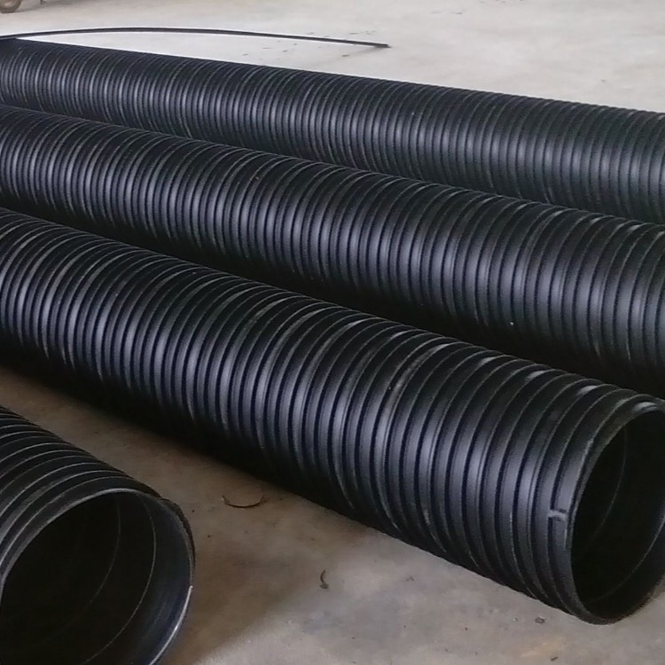 大口径排污管dn800塑钢缠绕管pe排污管厂家批发
