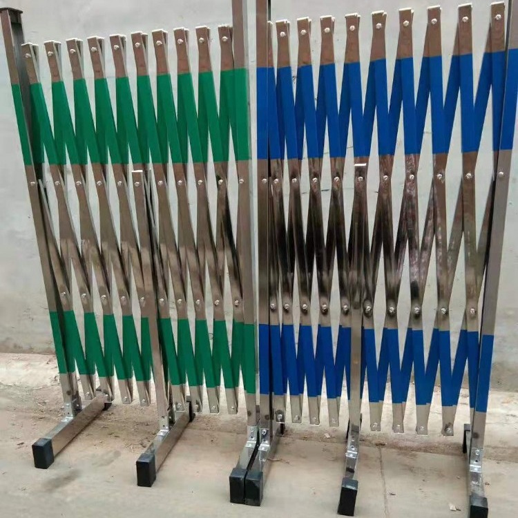 宏固电气不锈钢反光围栏HG-BXGWL施工隔离伸缩护栏 不锈钢片式可移动围栏