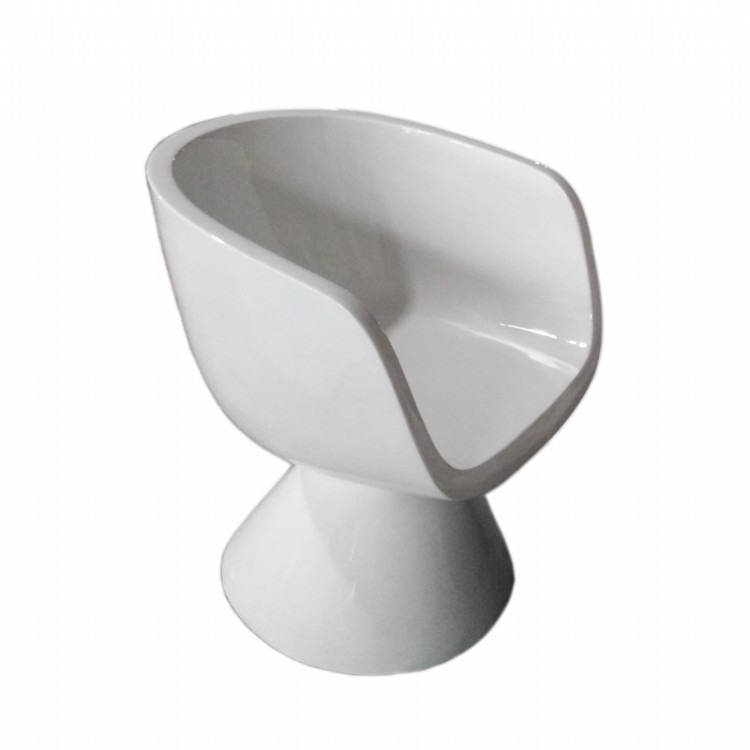 现代设计师白色玻璃钢朵拉休闲椅 zanotta dora chair