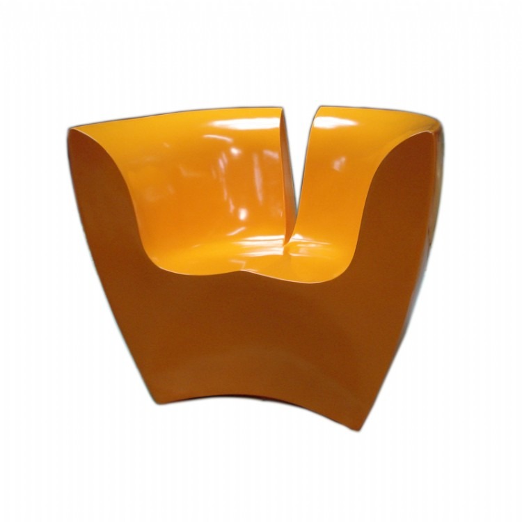 现代设计师客厅家具玻璃钢材质休闲椅 Dodo apple armchair