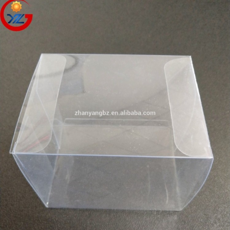 厂家定制方形一次性透明折叠礼品盒透明塑料储物盒
