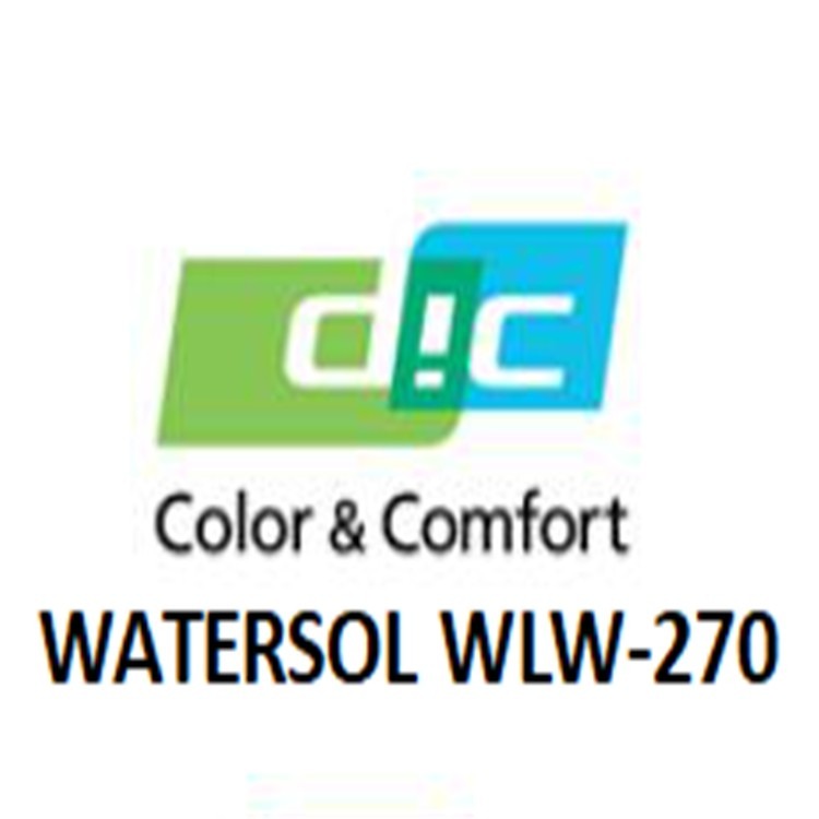 WLW-270  日本DIC水性丙烯酸树脂厂家   氨基烤漆 水性烤漆价格  水性树脂供应   水性工业漆树脂