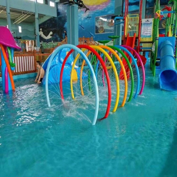 广州水上乐园设备厂家直销 彩虹戏水圈 儿童水上游乐设施