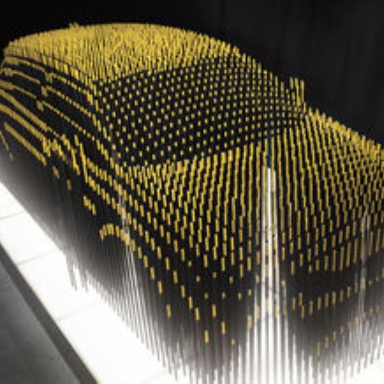 安徽金属切片组合汽车雕塑 展示大厅跑车模型观赏摆件