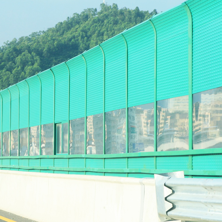 道路噪声隔音屏 桥面工业防尘隔音网 桥上隔音挡板 高速公路厂区声屏障