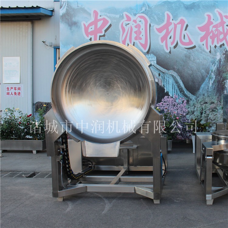 山东中润酱料炒锅生产厂家 双行星炒酱锅 熬酱炒酱机器设备