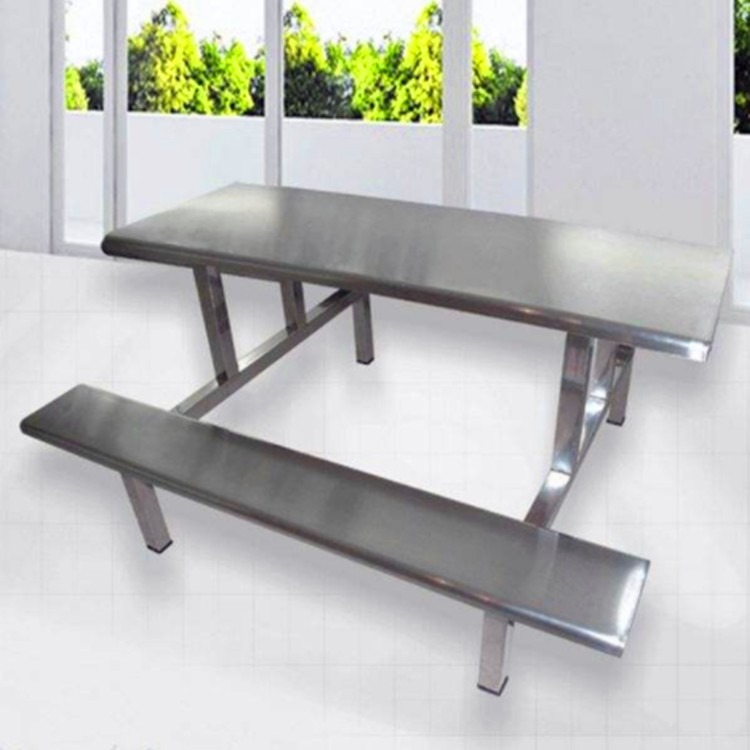 厂家批发不锈钢餐桌椅 不锈钢食堂餐桌椅 不锈钢餐桌椅价格