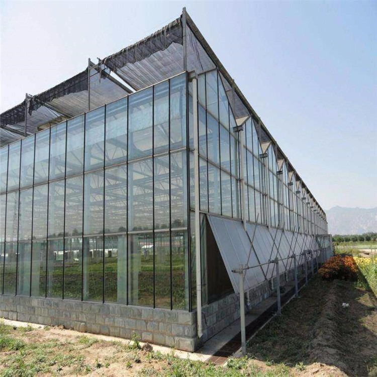 中空玻璃温室 中空玻璃大棚造价 玻璃温室施工设计 辉腾温室