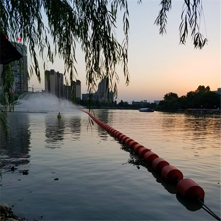 九江市海面拦污浮体 高品质浮漂 耐老化两半式浮筒
