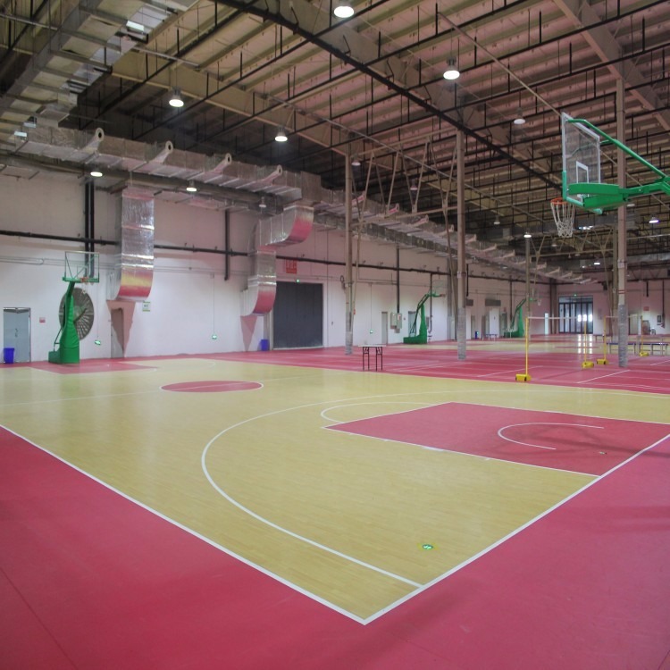 室内篮球场塑胶地板 pvc塑胶篮球场 弹性塑胶地板