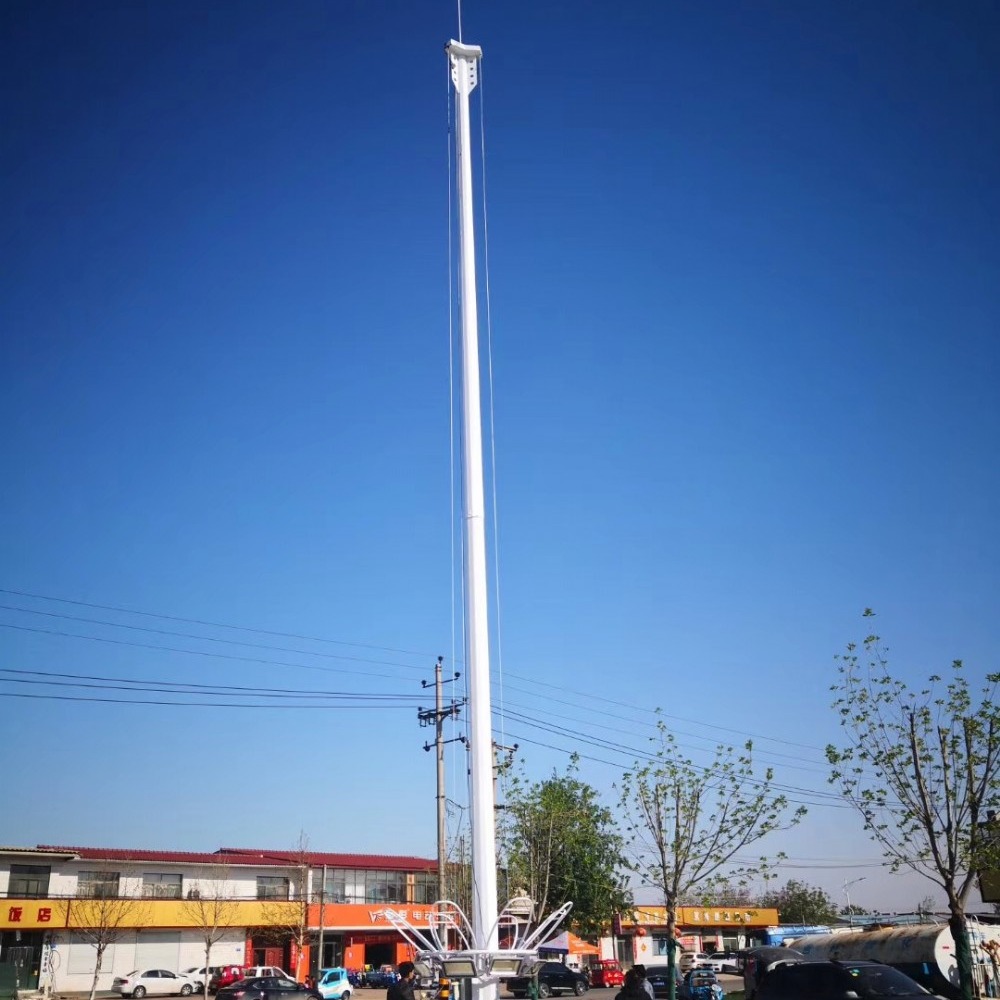 厂家供应 升降灯杆 18-30米高杆灯 路口 挑臂灯杆