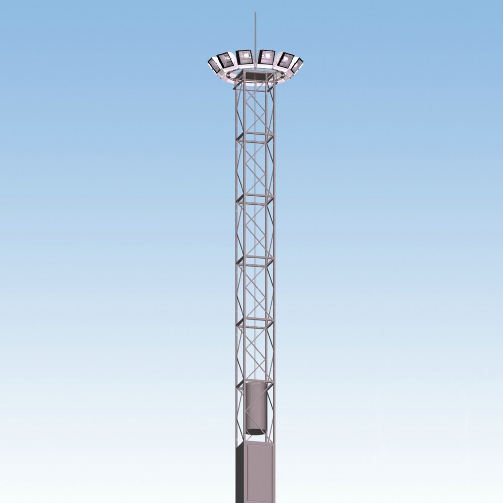 优质升降灯杆 12米灯杆足球场专用灯杆