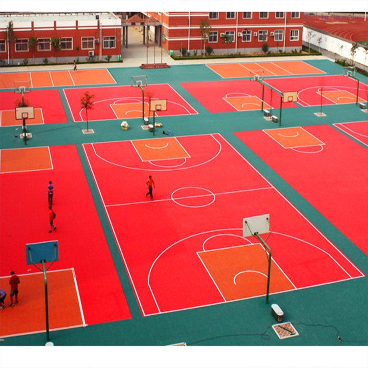 捷源达 幼儿园悬浮式地板 悬浮地板篮球场 悬浮拼装运动地板