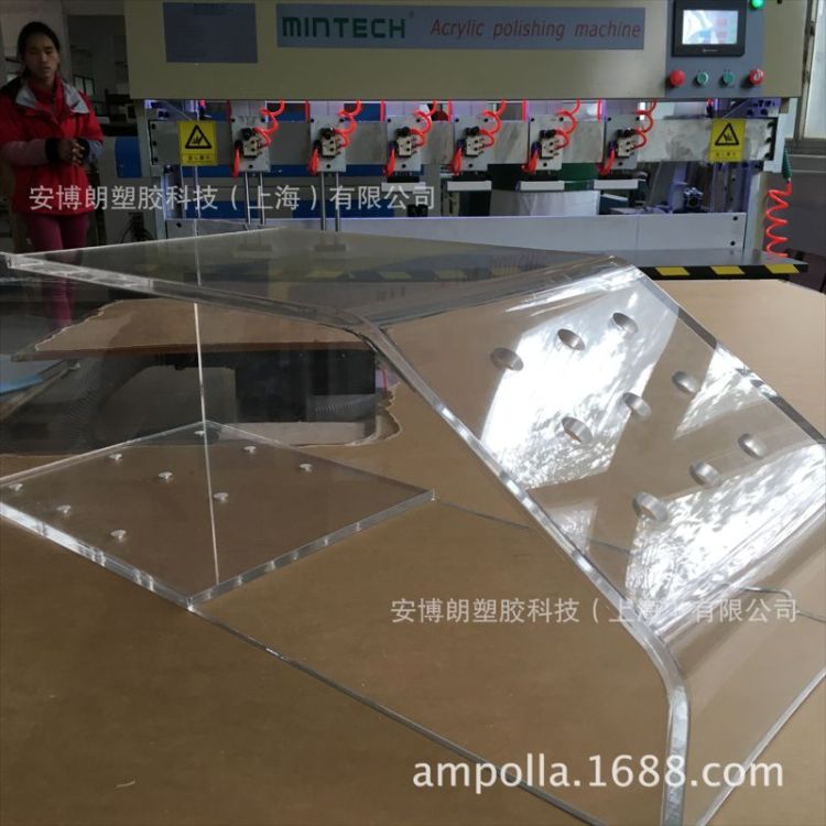 上海安博朗PC耐力板加工分切折弯粘接成型加工按图纸定制