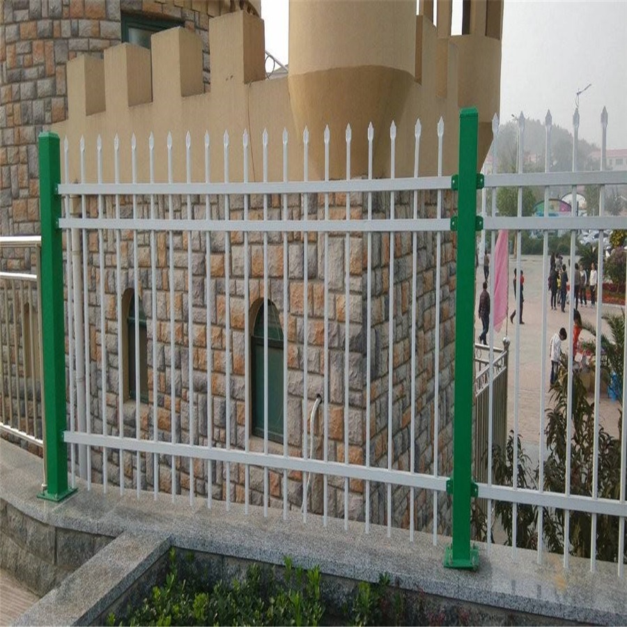 厂家定制锌钢铁艺护栏 小区社区围墙围栏 产业园区铁栏杆围墙