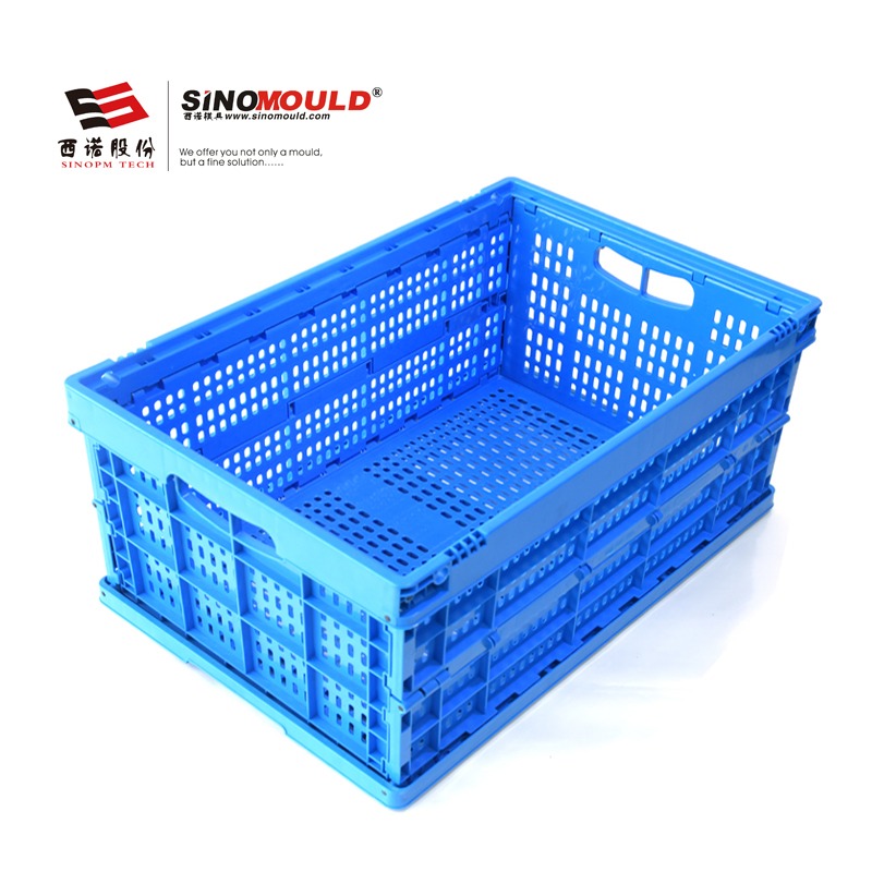 西诺直销604028C2折叠周转箱 蓝色塑料果蔬物流运输箱 可从优定制