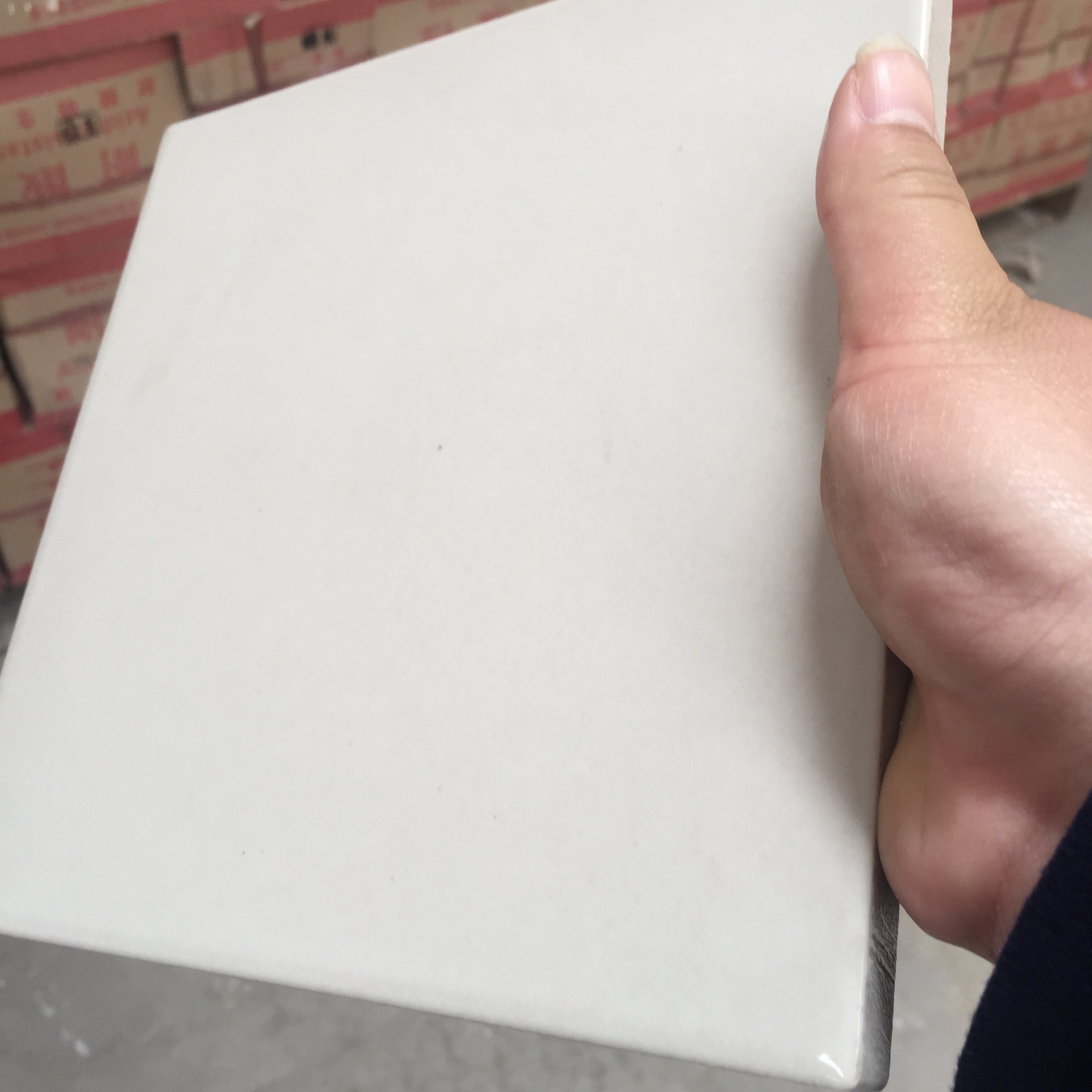 灰白色素面耐酸砖釉面耐酸瓷板砖生产工厂