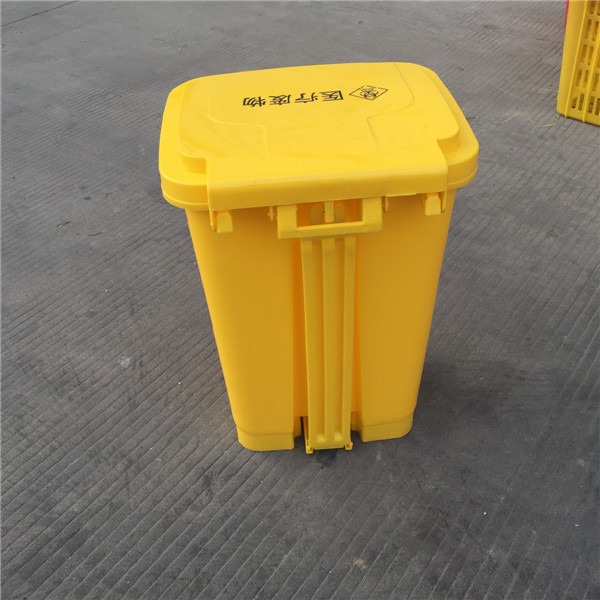 荣泉塑料 黄色塑料垃圾桶 黄色废物垃圾桶  医疗垃圾桶