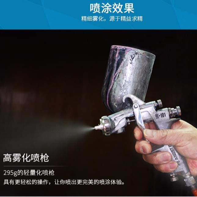 日本岩田W-101手动喷漆枪塑胶外壳喷漆金属光油喷涂
